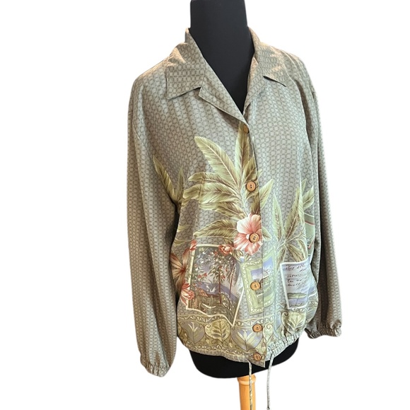 VINTAGE Teddi Women'sTrack Suits Button Down W/Elastic Waist, Size Medium - Picture 5 of 8